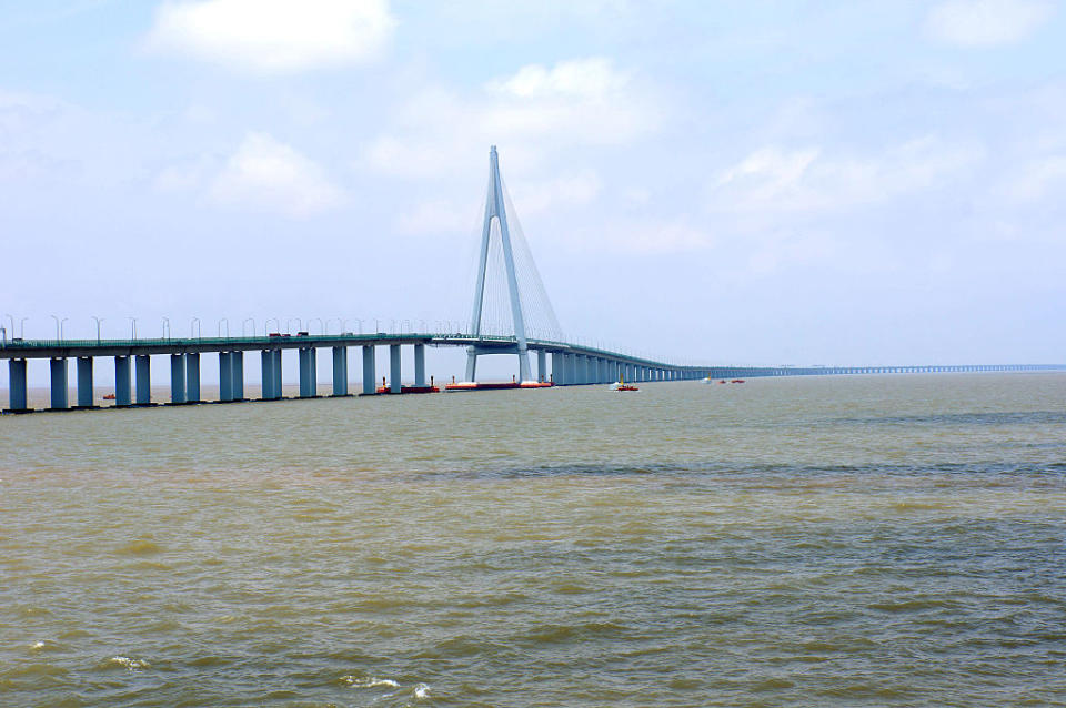 The longest bridge in the world. (Getty)