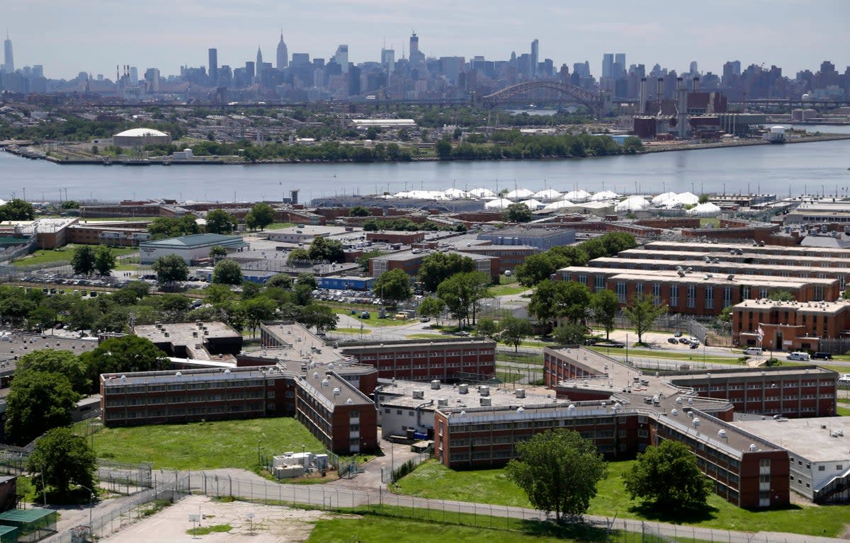 Aerial view of the notorious Rikers Island (Copyright 2023 The Associated Press. All rights reserved.)