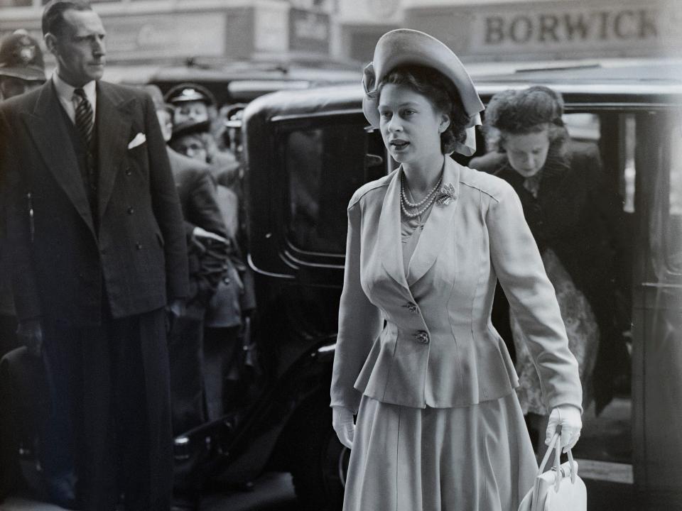 Queen Elizabeth pregnant with Prince Charles in 1948.