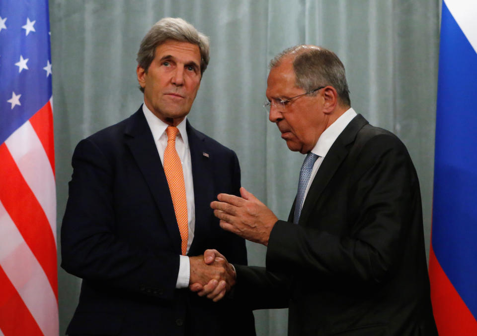 John Kerry Sergei Lavrov