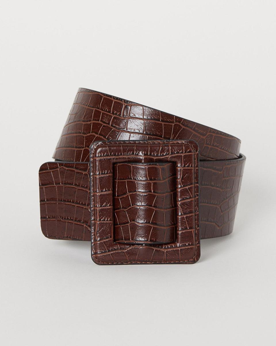 H&M Crocodile-Patterned Waist Belt