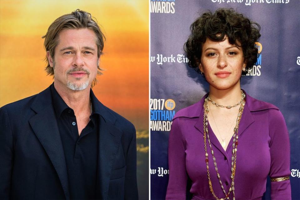 Brad Pitt; Alia Shawkat | Samir Hussein/WireImage; Dimitrios Kambouris/Getty