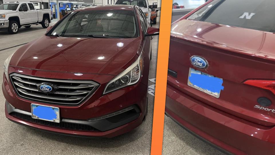 Hyundai Sonata Owner Rebadges Their Car as a Ford to Deter Thieves photo