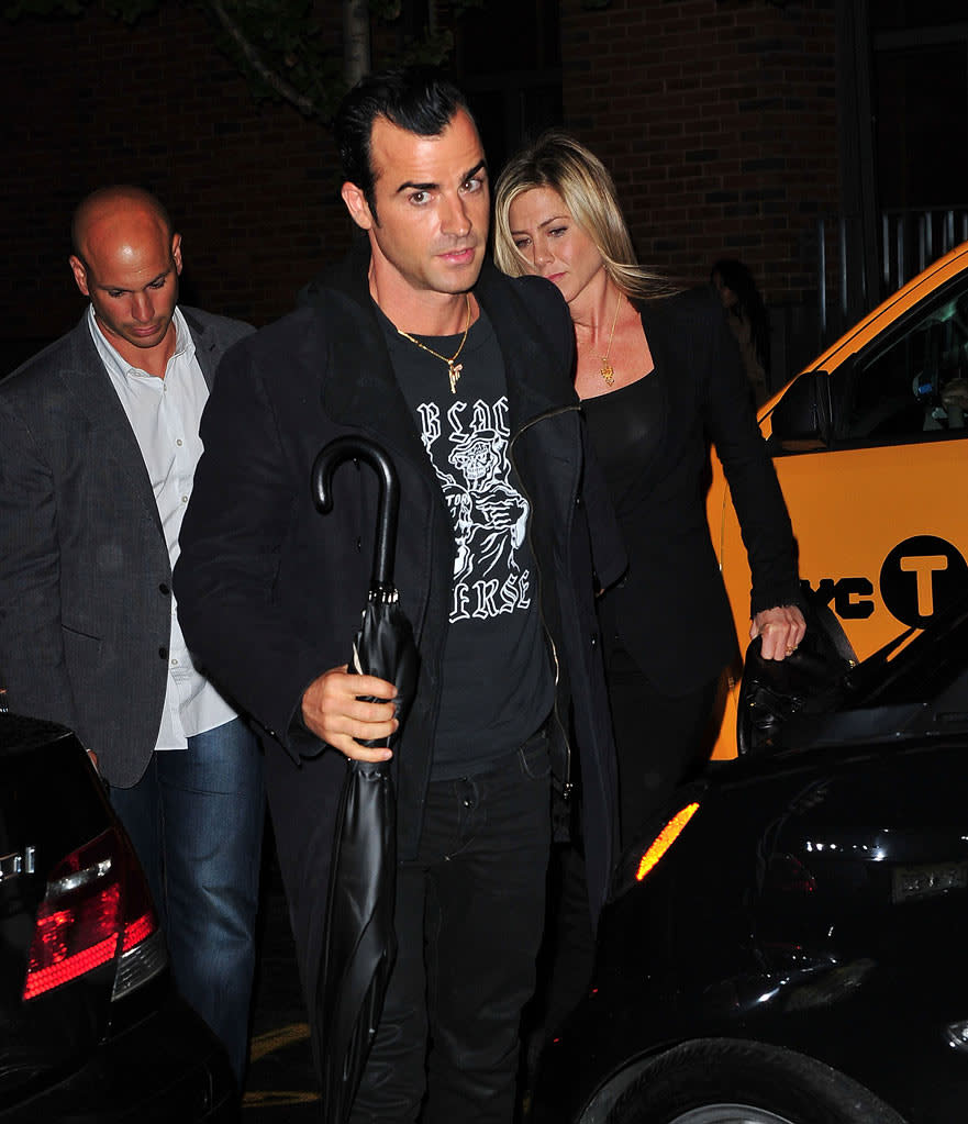 Justin Theroux Jen Aniston NYC