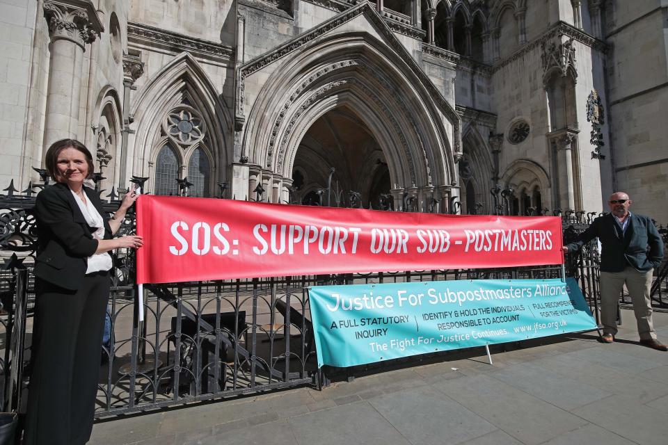 Protesters outside the RCJ on FridayPA Wire