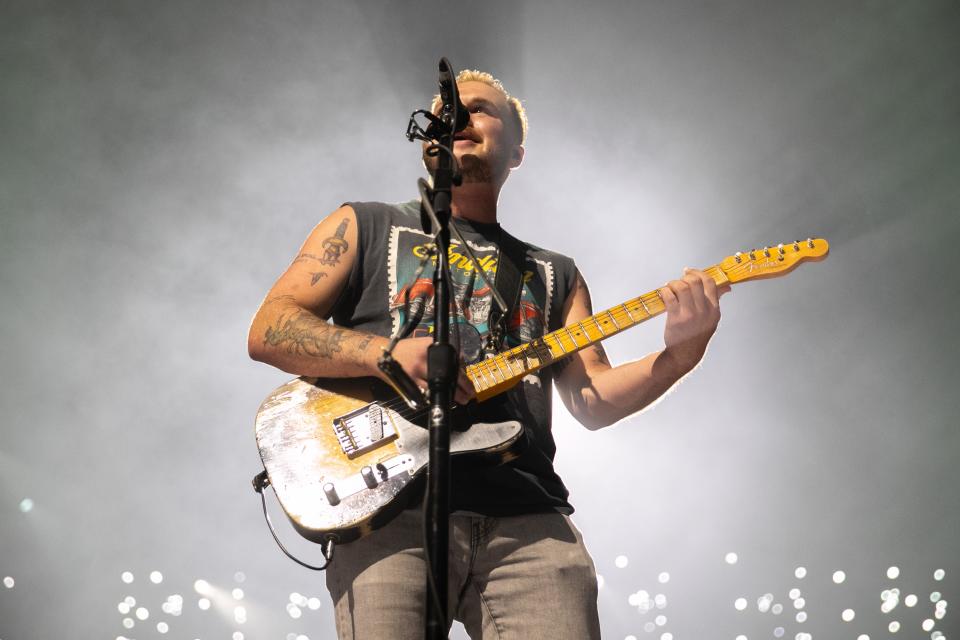 Zach Bryan performs before Zach Bryan at the BOK Center on Friday, August 11, 2023, in Tulsa, Okla.