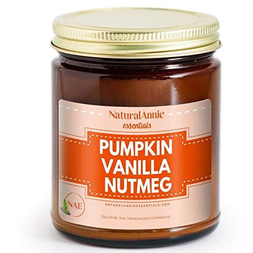 24) NaturalAnnie Essentials Pumpkin Vanilla & Nutmeg Soy Candle