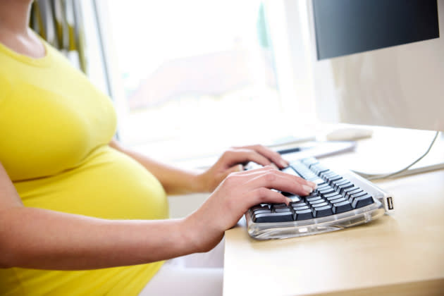 Keine Sorge! Der übliche Stress in der Arbeit schadet Ihrem Baby nicht. (Foto: Thinkstock)