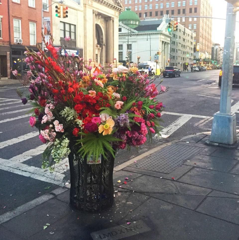 Meet the florist who has been committing random acts of flowers in New York’s public spaces.