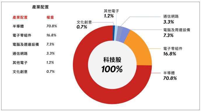 資料來源：臺灣指數公司、野村投信整理；資料日期：2023/08/31。 成分股與產業配置比重可能因指數成分調整而變動。以上所提個股僅為舉例說明，非為個股推薦。投資人申購本基金係持有基金受益憑證，而非本文提及之投資資產或標的。