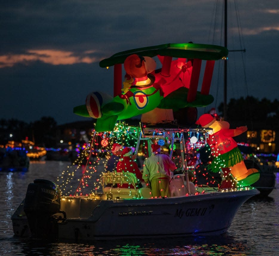 A scene from Cape Coral's annual Holiday Boat-a-Long