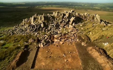 The bluestone quarry in the Preseli hills in Pembrokeshire  - Credit: UCL