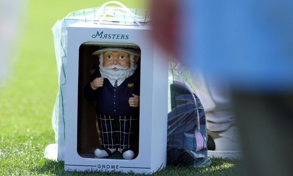 <span>The Masters Gnome can be bought for $49.50 and has become a real money spinner for Augusta.</span><span>Photograph: Andrew Redington/Getty Images</span>