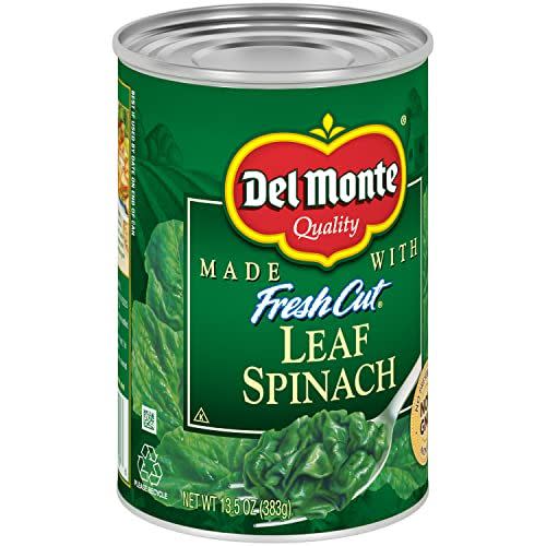 1) Del Monte's Canned Spinach