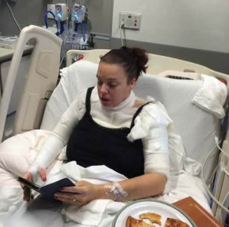 Miller during her hospital stay. Source: FOX