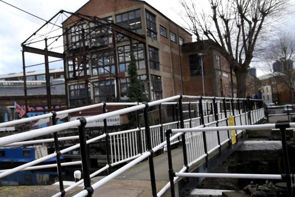 Old Ford Lock bridge: Residents say this existing foot bridge is enough to provide access to the Olympic Park