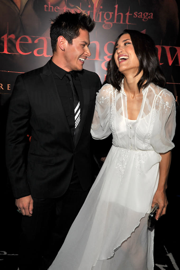 The Twilight Saga Breaking Dawn Part 1 2011 LA Premiere Alex Meraz Julia Jones