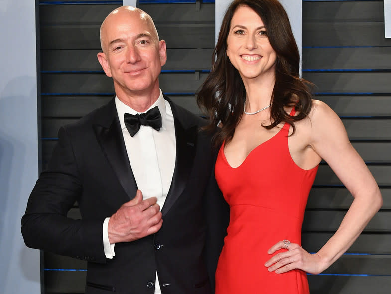 Mackenzie Scott cuando estaba casada con Jeff Bezos