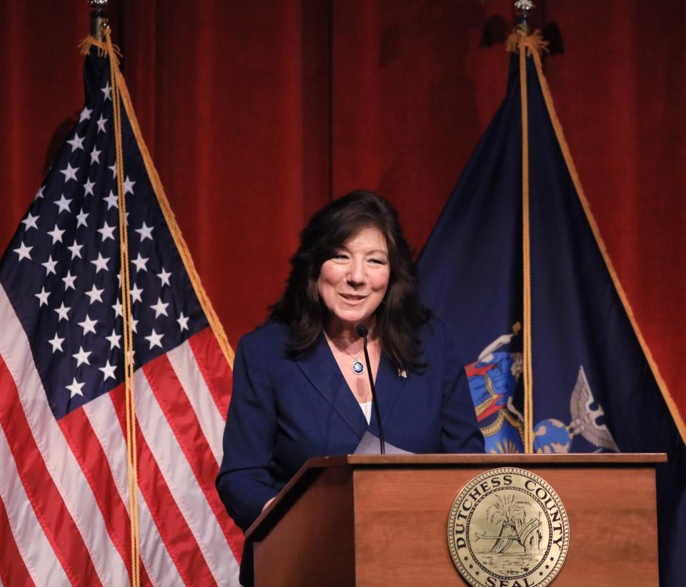 Dutchess County Executive Sue Serino delivers her State of the County Address on March 14, 2024.