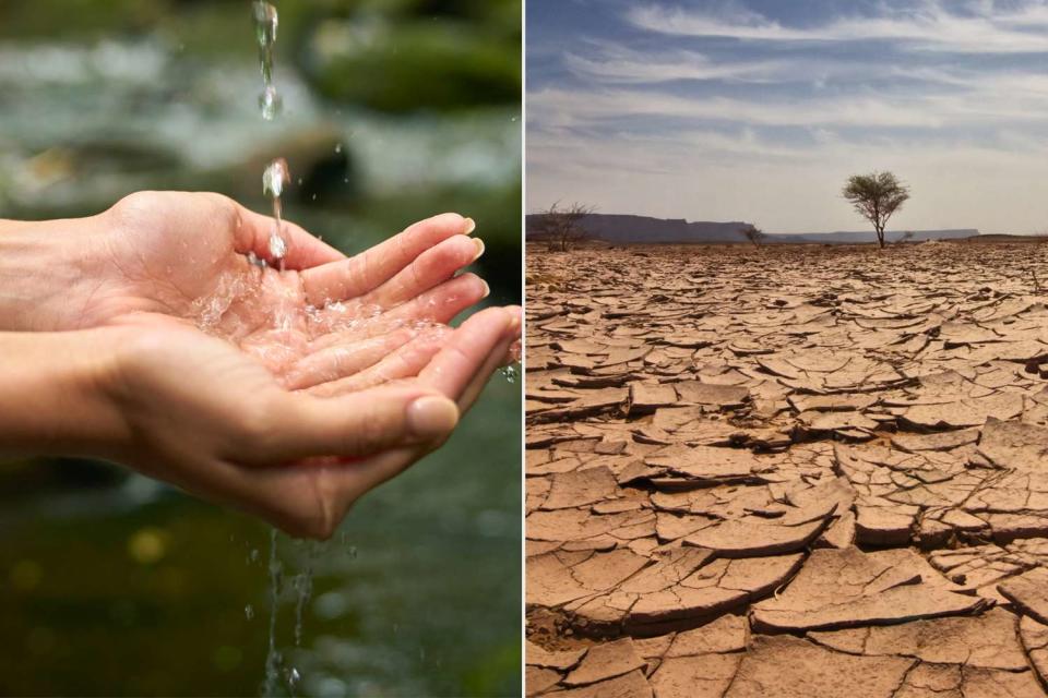 <p>Getty</p> Stock image of water in a person