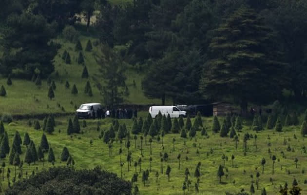 A mass grave was found near Mexico City three months after 12 young people were kidnapped and not found. (AFP photo)