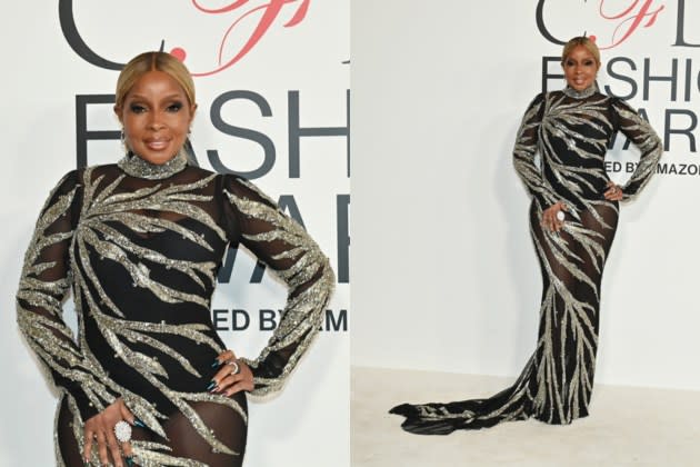 Mary J. Blige Accepts the Icon Award in Sparkling Multicolored