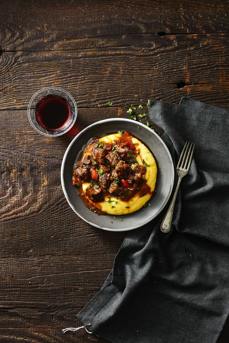 New Orleans Cajun Beef and Grits