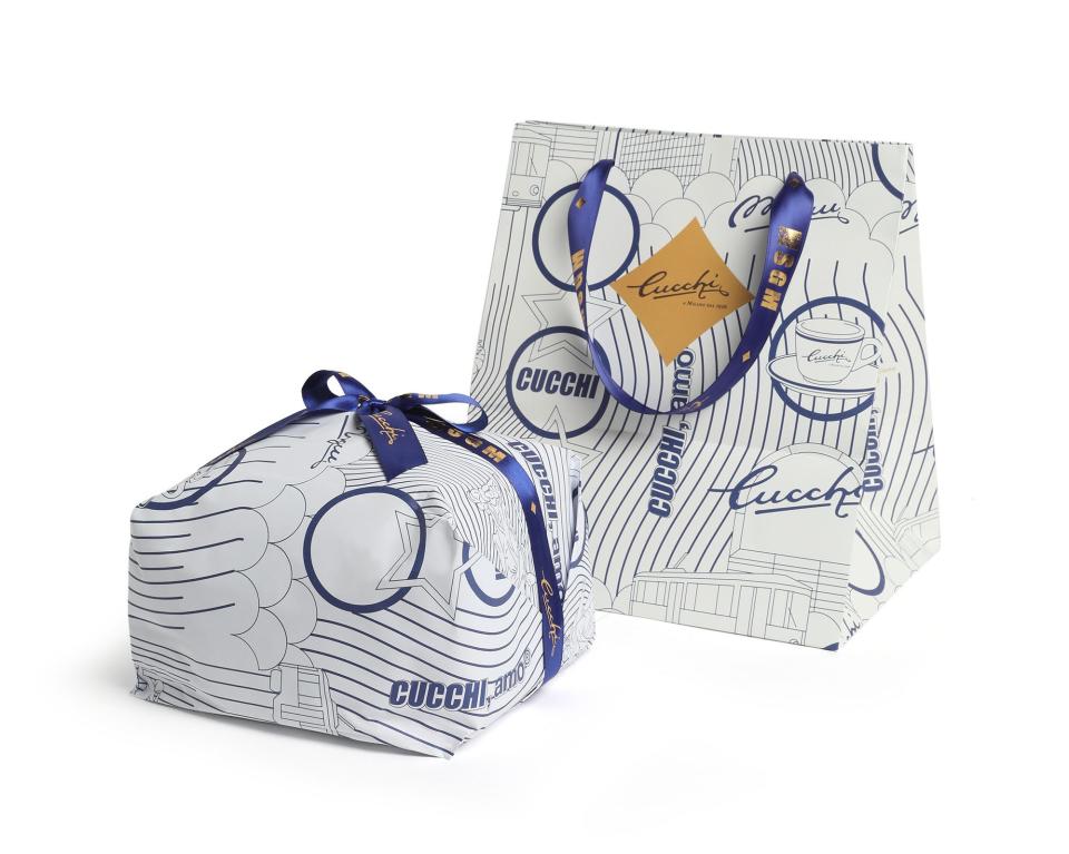 The MSGM x Cucchi panettone.