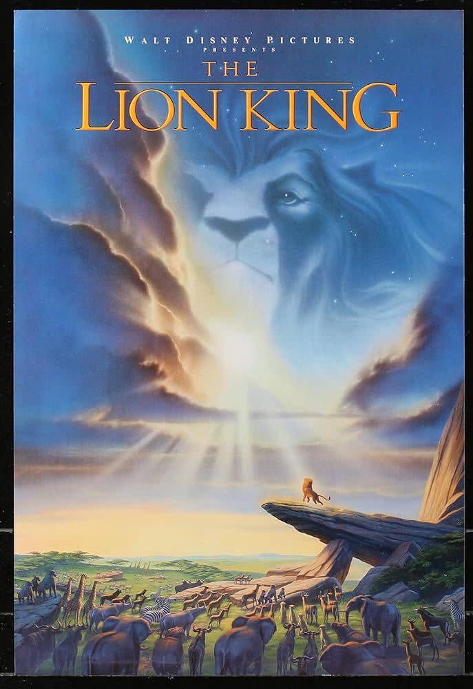 Movie poster for the 1994 film, The Lion King