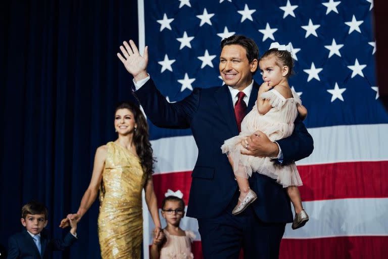 Ron y Casey DeSantis tienen tres hijos, Madison, Mason y Mamie