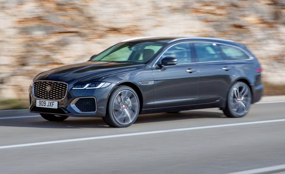 <p>Like the XE, Jaguar's station wagon is going the way of the horse and buggy for the U.S. market. The <a href="https://www.caranddriver.com/jaguar/xf-sportbrake" rel="nofollow noopener" target="_blank" data-ylk="slk:Jaguar XF Sportbrake;elm:context_link;itc:0;sec:content-canvas" class="link ">Jaguar XF Sportbrake</a> is dead. It placed last overall in our <a href="https://www.caranddriver.com/reviews/comparison-test/a20876817/jaguar-xf-sportbrake-s-awd-vs-mercedes-benz-e400-4matic-volvo-v90-t6-awd-comparison-test/" rel="nofollow noopener" target="_blank" data-ylk="slk:2018 wagon comparison test;elm:context_link;itc:0;sec:content-canvas" class="link ">2018 wagon comparison test</a>, but did so having won the fun-to-drive category thanks to its good body control and seemingly endless thirst to be pressed harder into corners. Few people buy wagons, but even fewer buy Jaguar XFs, so its easy to imagine how low the sales volumes for these were considering the supercharged V-6–powered XF Sportbrake started around $71k. That's nearly $3000 more than a base Mercedes-Benz E-class wagon. The luxury wagon segment is now left up to Audi, Mercedes-Benz, Porsche, and Volvo.</p>