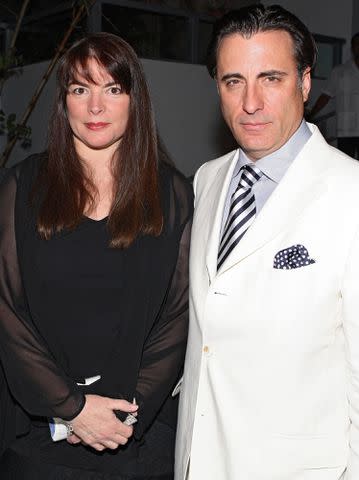 <p>Alexander Tamargo/Getty</p> Andy García and Marivi Lorido García in 2006