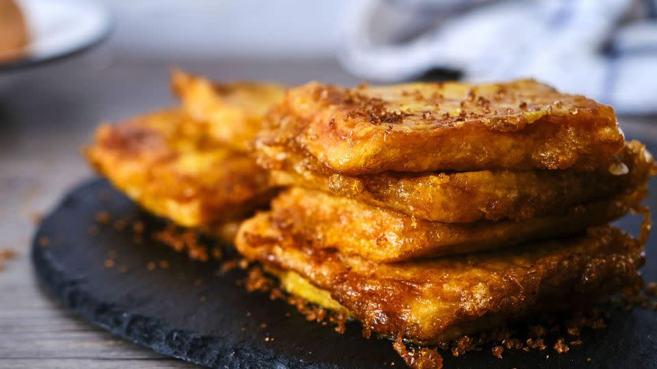 Leche frita is a traditional Spanish dessert. - Azahara Marcos de Leon/Alamy Stock Photo