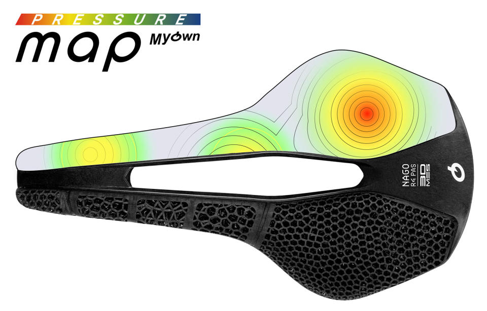pressure mapping chart of prologo nago r4 3dmss lightweight road saddle