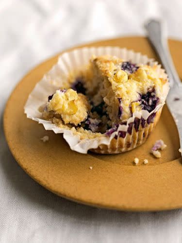 <p>To revive day-old muffins, sprinkle them with water, place in a paper bag, and pop in a hot oven for five to 10 minutes. The steam created by the water will restore moisture.</p>