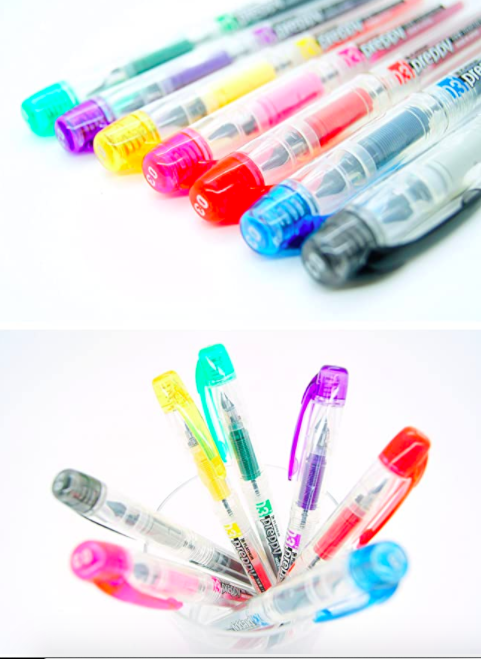 Platinum Preppy Rainbow fountain pen, fine point 03, 7 colours, S$32.68. PHOTO: Amazon