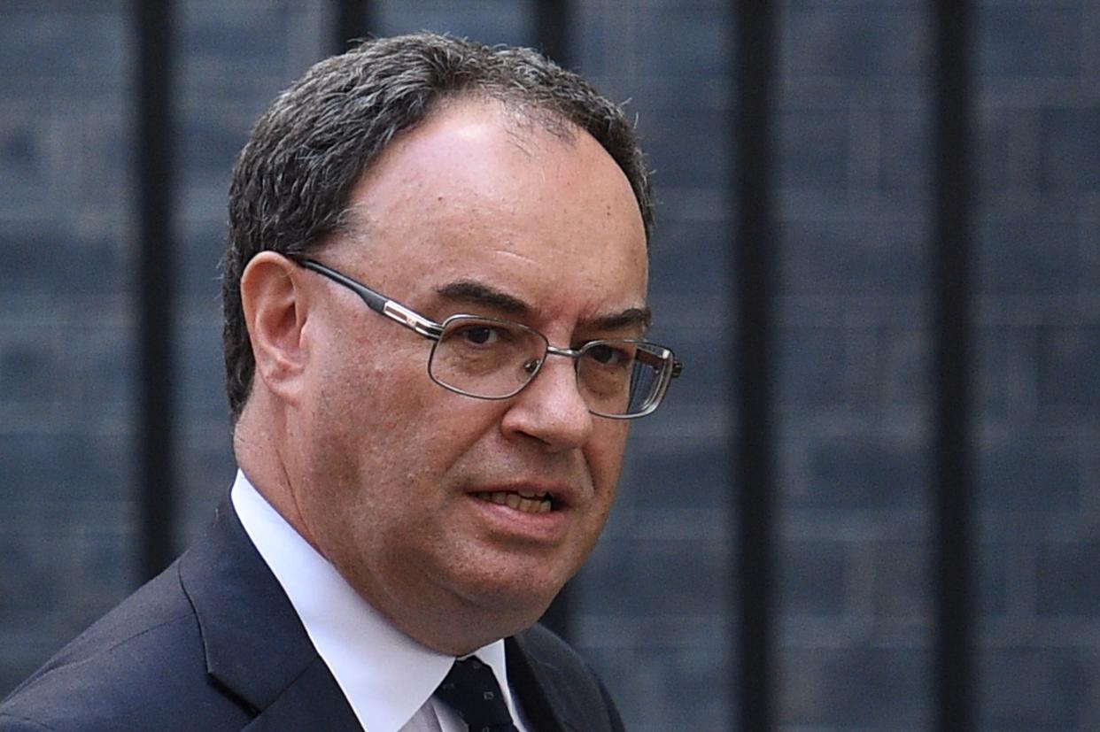 Chief Executive Officer of the Financial Conduct Authority Andrew Bailey leaves 10 Downing Street in central London on September 5, 2019. (Photo by Oli SCARFF / AFP)        (Photo credit should read OLI SCARFF/AFP via Getty Images)