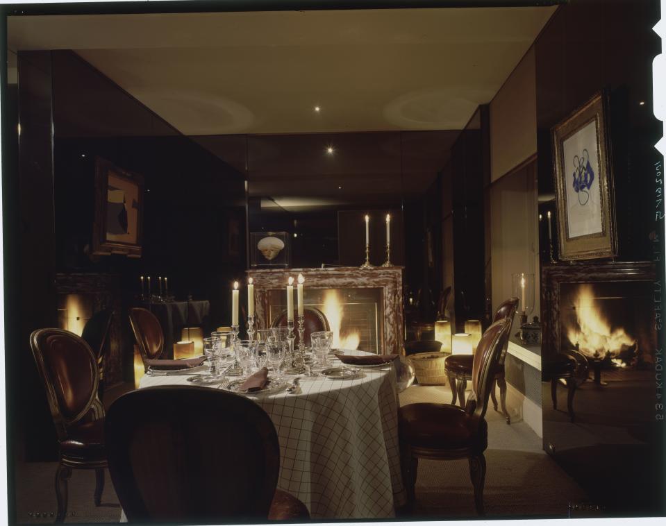 The late couturier showed as much style in interiors as in fashion