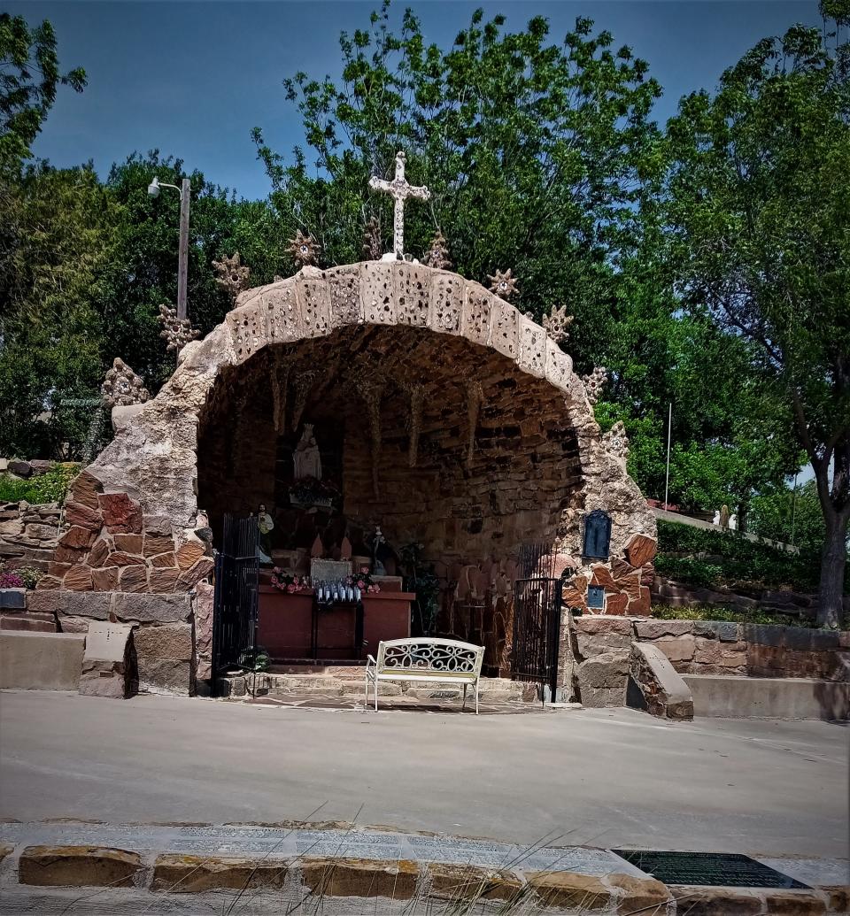 Sacred Heart Catholic Church prayer grotto in Windthorst.