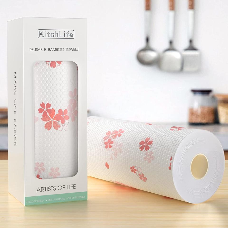 KitchLife Reusable Bamboo Paper Towels. Image via Amazon.