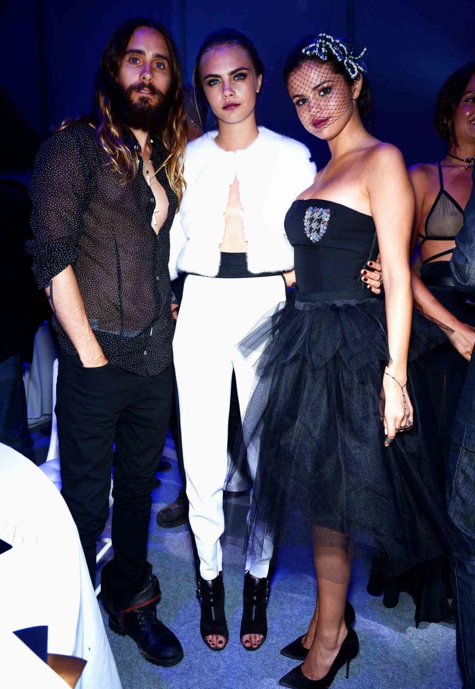 Jared Leto, Cara Delevingne and Selena Gomez