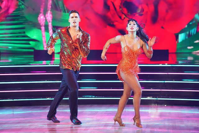 <p>Christopher Willard/Getty</p> (L-R) Cody Rigsby and Cheryl Burke on 'Dancing With The Stars'.