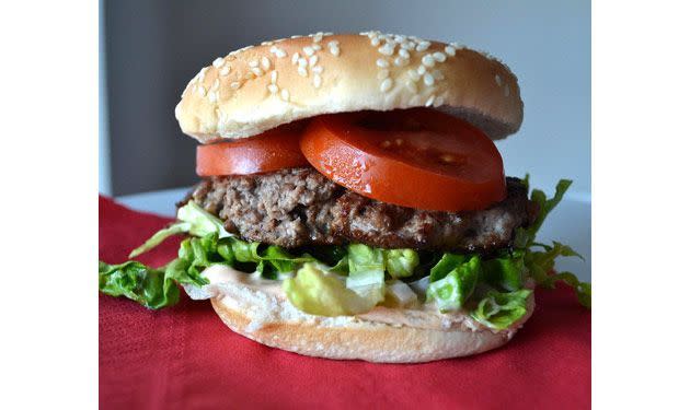 Classic beef burger with special mayo