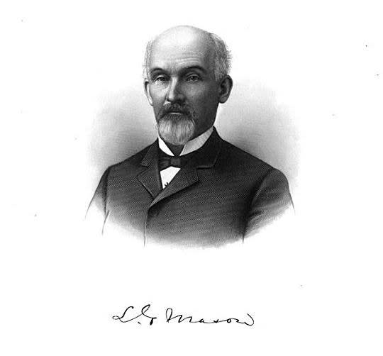 An undated portrait of Lyman Gates Mason of Muskegon. (Courtesy of the Michigan Shipwreck Research Association)