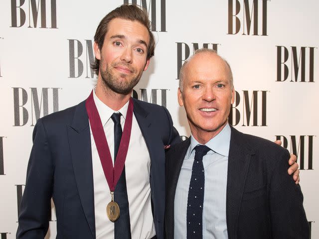 Brian Rasic/WireImage From left: Sean Douglas and Michael Keaton