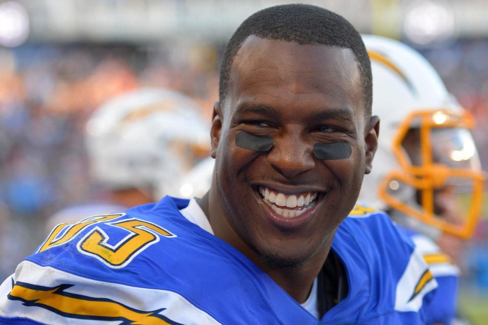 Tight end Antonio Gates spent 15 seasons with the Chargers organization and now works in their front office. But before he was a mainstay, Gates was a basketball player at Kent State. He actually never played a game of football for any university he attended. Gates finished his NFL career as an eight-time Pro Bowler.