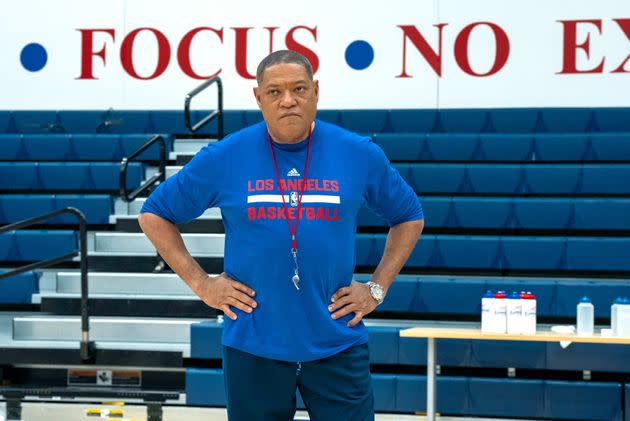 Laurence Fishburne as beleaguered Los Angeles Clippers coach Doc Rivers in the new FX series 