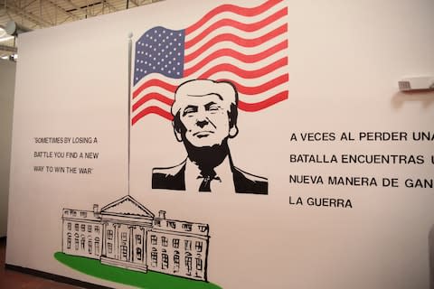 Trump mural - Credit: Reuters