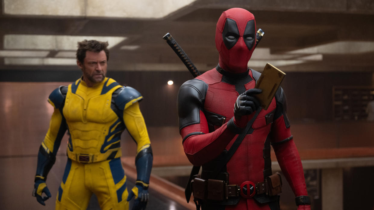 Hugh Jackman and Ryan Reynolds come together at last in Marvel sequel Deadpool & Wolverine. (Marvel Studios/Disney)