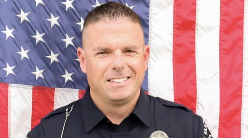 Santaquin Police Sgt. Bill Hooser was struck and killed by a semitruck driver on Sunday. | GoFundMe